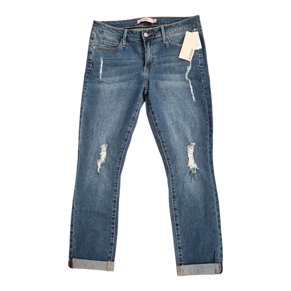 Distressed Crop Jeans